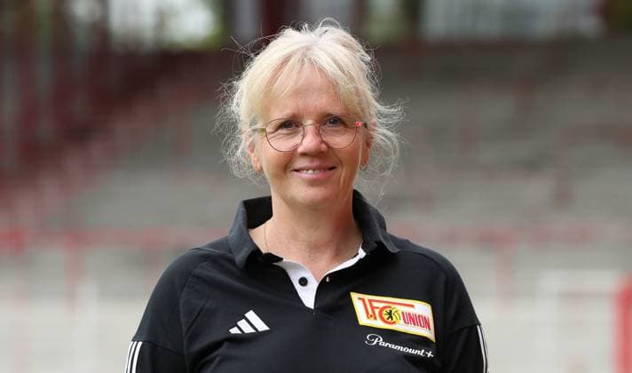 Susanne Kopplin team manager 1 FC Union Berlin FCU 1 BL Bundesliga portrait appointment season 2023 2024 squad, portrait, introduction, presentation, press appointment, GER 09 08 23
