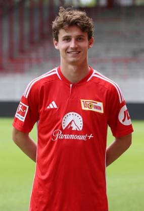 Brenden Aaronson 1 FC Union Berlin FCU 1 BL Bundesliga Porträttermin season 2023 2024 squad, portrait, presentation, presentation, press appointment, GER 09 08 23