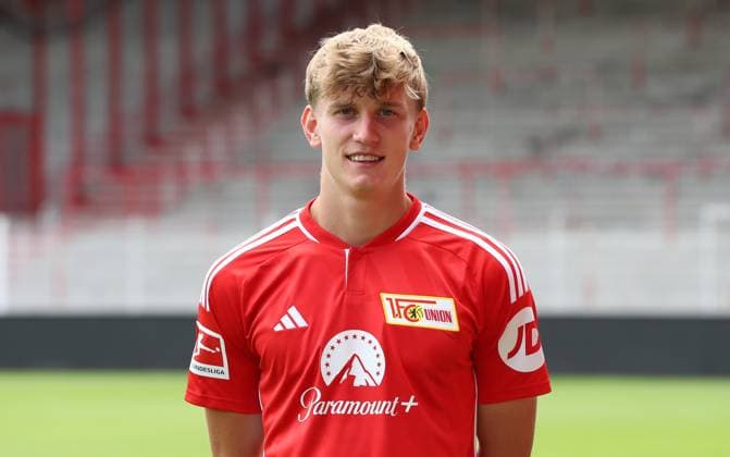 Aljoscha Kemlein 1 FC Union Berlin FCU 1 BL Bundesliga portrait appointment season 2023 2024 squad, portrait, introduction, presentation, press appointment, GER 09 08 23