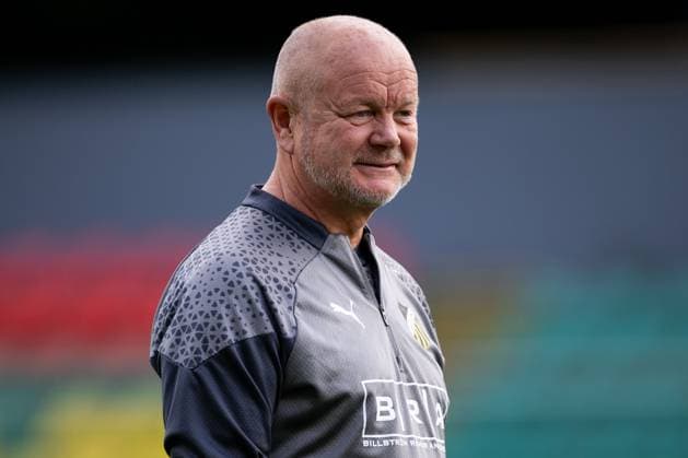230809 Per Mathias Hogmo, head coach during a training session with Häcken on August 9, 2023 in Vilnius Photo Emma Wallskog BILDBYRAN COP 320 EW0234 fotboll football soccer fotball uefa europa league träning practice training häcken bbeng  Copyright: EMMAxWALLSKOG BB230809EW013