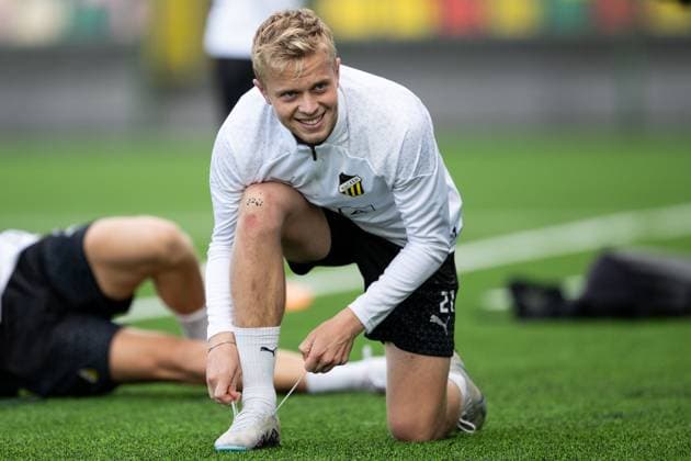 230809 Tomas Olai Totland during a training session with Häcken on August 9, 2023 in Vilnius Photo Emma Wallskog BILDBYRAN COP 320 EW0234 fotboll football soccer fotball uefa europa league träning practice training häcken bbeng  Copyright: EMMAxWALLSKOG BB230809EW019