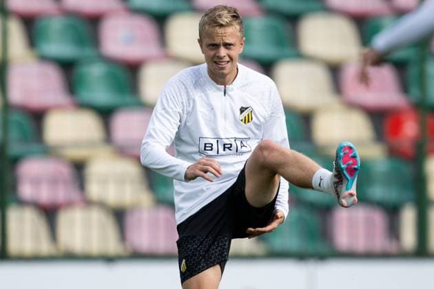 230809 Tomas Olai Totland during a training session with Häcken on August 9, 2023 in Vilnius Photo Emma Wallskog BILDBYRAN COP 320 EW0234 fotboll football soccer fotball uefa europa league träning practice training häcken bbeng  Copyright: EMMAxWALLSKOG BB230809EW038
