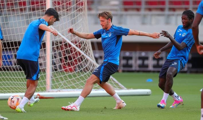 Football, EL Qualification, KRC Genk, Training