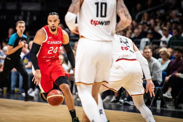 Friendlies Germany vs Canada Berlin 09 08 2023 Dillon Brooks Canada, 24 Friendlies Germany vs Canada, Mercedes Benz Arena, Berlin 09 08 2023 Copyright: xBEAUTIFULxSPORTS LucianoxLimax