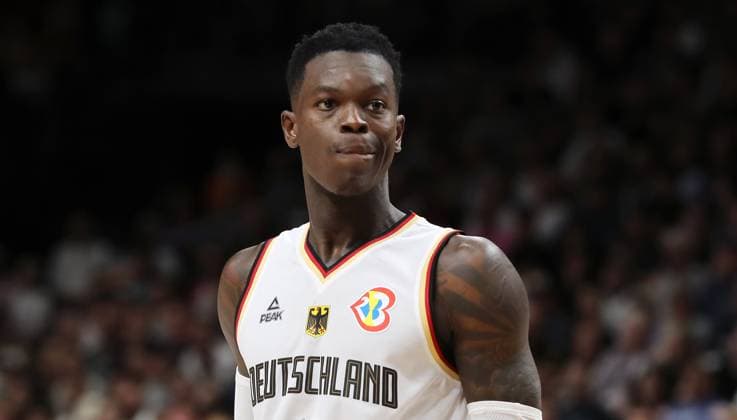 Dennis Schröder GER action upper body sport basketball DBB national team men international match season 2023 2024 09 08 2023 Germany GER vs Canada CAN