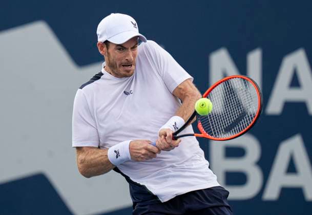 (230810) -- TORONTO, Aug. 10, 2023 -- Andy Murray competes during the men s singles round of 32 match between Andy Murray of Britain and Max Purcell of Australia at the National Bank Open tennis tournament in Montreal, Canada, on Aug. 9, 2023. (Photo by Xinhua) (SP)CANADA-TORONTO-TENNIS-NATIONAL BANK OPEN-MEN S SINGLES ZouxZheng 