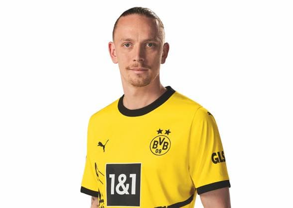 Marius Wolf; Borussia Dortmund; 1.BL, Porträttermin 2023 2024 Foto: BVB Alexandre Simoes via TEAM2sportphoto Offizieller Portraetfoto Termin Borussia Dortmund 2023 Team2