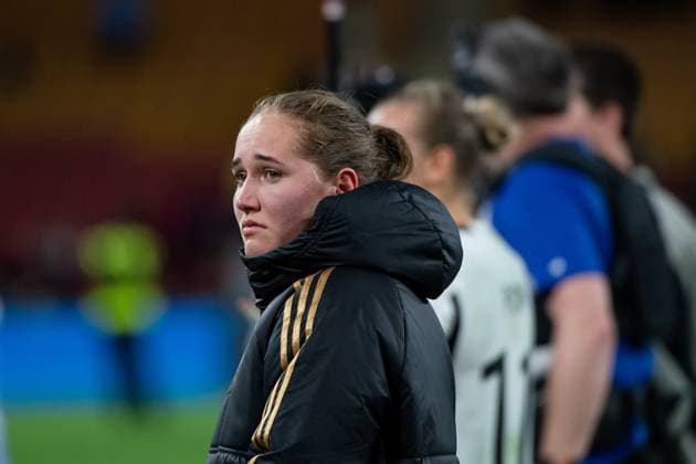 Sydney Lohmann Germany, 08 is disappointed with draw and elimination after group stage, AUS, South Korea vs Germany, FIFA Womens World Cup Australia 2023, Matchday 3, Group H, 03 08 2023 AUS, South Korea vs Germany, FIFA Womens World Cup Australia 2023, Matchday 3, Group H, 03 08 2023 Brisbane Copyright: xEibner-Pressefoto Memmlerx EP_MMR