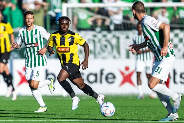 230810 Ibrahim Sadiq of Häcken during the UEFA Europa League qualifying match between Zalgiris Vilnius and Häcken on August 10, 2023 in Vilnius Photo Emma Wallskog BILDBYRAN COP 320 EW0236 football soccer fotball uefa europa league zalgiris vilnius häcken bbeng  Copyright: EMMAxWALLSKOG BB230810EW026
