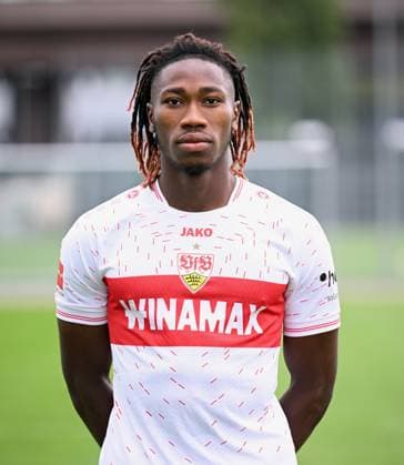 FUSSBALL 1 BUNDESLIGA SAISON 2023 2024 09 08 2023 photo opportunity at VfB Stuttgart on the training ground Mohamed Sankoh