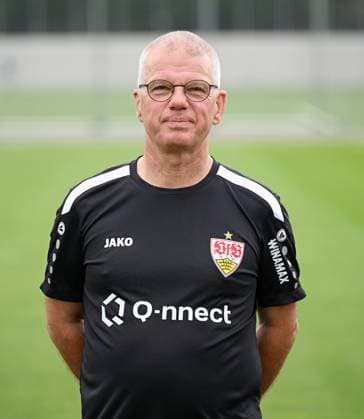 FUSSBALL 1 BUNDESLIGA SAISON 2023 2024 09 08 2023 Photo session at VfB Stuttgart on the training ground Zeugwart Michael Meusch