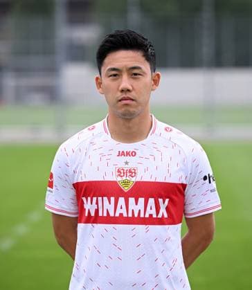 FUSSBALL 1 BUNDESLIGA SAISON 2023 2024 09 08 2023 Photo session at VfB Stuttgart training ground Wataru Endo