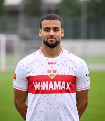 FOOTBALL 1 BUNDESLIGA SEASON 2023 2024 09 08 2023 Photo session at VfB Stuttgart training ground Josha Vagnoman