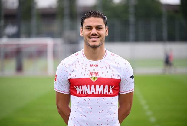 FOOTBALL 1 FEDERAL LEAGUE SEASON 2023 2024 09 08 2023 Photo session at VfB Stuttgart training ground Konstantinos Mavropanos