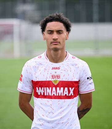 FOOTBALL 1 BUNDESLIGA SEASON 2023 2024 09 08 2023 Photo opportunity at VfB Stuttgart on the training ground Enzo Millot