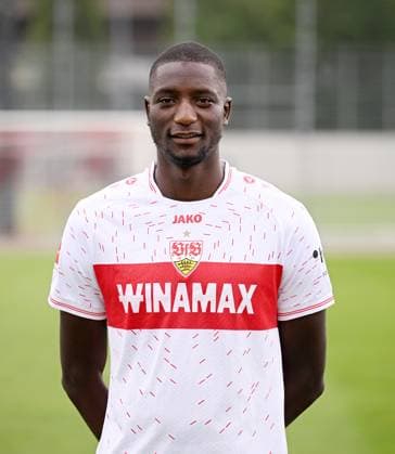 FUSSBALL 1 BUNDESLIGA SAISON 2023 2024 09 08 2023 photo opportunity at VfB Stuttgart training ground Serhou Guirassy