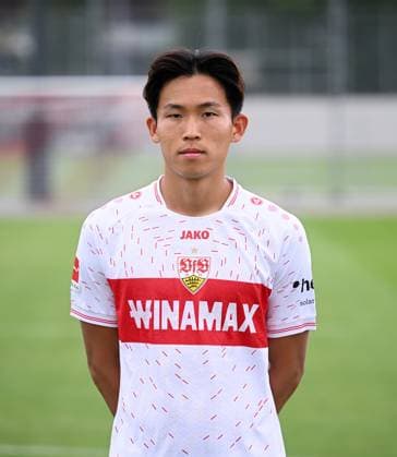 FUSSBALL 1 BUNDESLIGA SAISON 2023 2024 09 08 2023 Photo session at VfB Stuttgart training ground Wooyeong Jeong