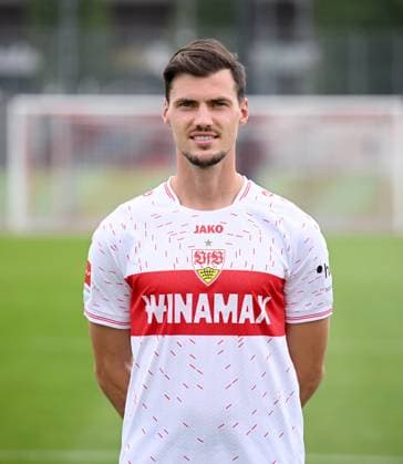 FUSSBALL 1 BUNDESLIGA SAISON 2023 2024 09 08 2023 photo opportunity with VfB Stuttgart on the training ground Pascal Stenzel