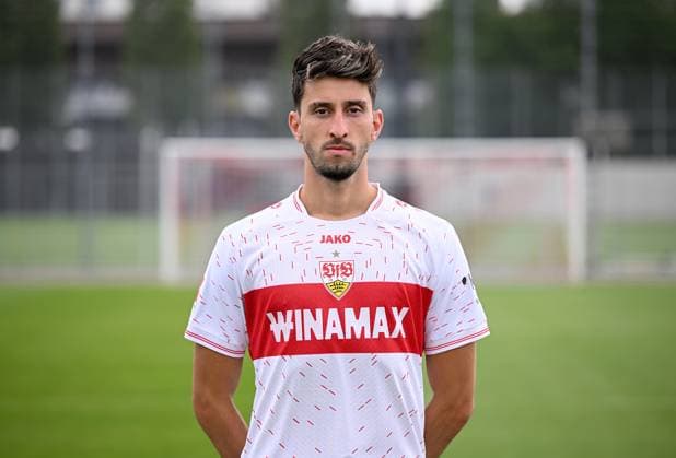 FUSSBALL 1 BUNDESLIGA SAISON 2023 2024 09 08 2023 Photo session at VfB Stuttgart training ground Atakan Karazor