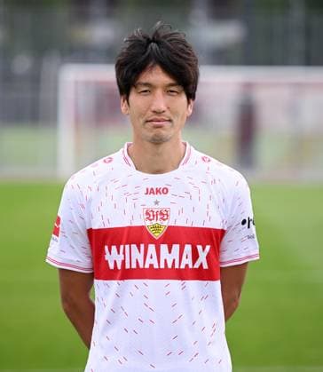 FOOTBALL 1 BUNDESLIGA SEASON 2023 2024 09 08 2023 Photo opportunity with VfB Stuttgart on the training ground Genki Haraguchi