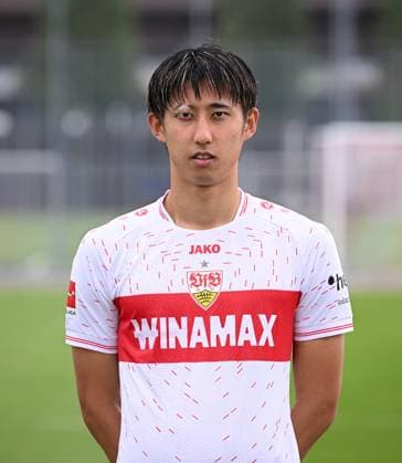 FUSSBALL 1 BUNDESLIGA SAISON 2023 2024 09 08 2023 Photo session at VfB Stuttgart training ground Hiroki Ito