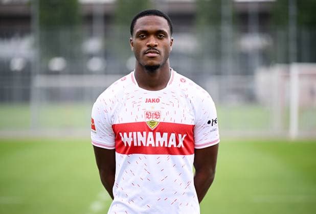 FUSSBALL 1 BUNDESLIGA SAISON 2023 2024 09 08 2023 photo opportunity at VfB Stuttgart on the training ground Dan Axel Zagadou