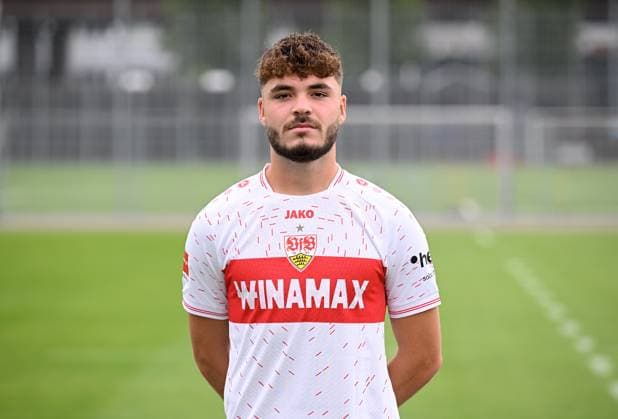 FUSSBALL 1 BUNDESLIGA SAISON 2023 2024 09 08 2023 photo opportunity at VfB Stuttgart on the training ground Lilian Egloff
