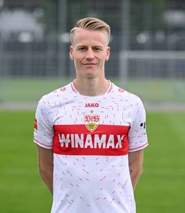 FUSSBALL 1 BUNDESLIGA SAISON 2023 2024 09 08 2023 photo opportunity at VfB Stuttgart on the training ground Chris Fuehrich