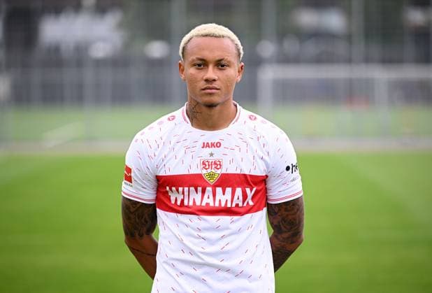 FUSSBALL 1 BUNDESLIGA SAISON 2023 2024 09 08 2023 photo opportunity at VfB Stuttgart on the training ground Roberto Massimo