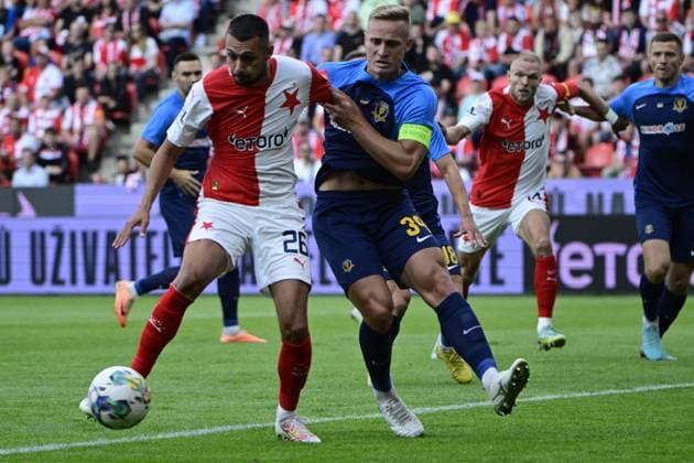 Football, EL Qualifiers, Slavia Prague - SC Dnipro-1 Dnipropetrovsk