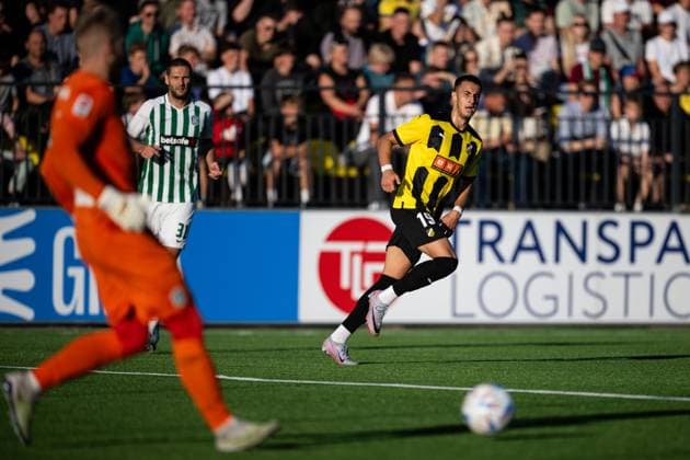 230810 Srdjan Hrstic of Häcken during the UEFA Europa League qualifying match between Zalgiris Vilnius and Häcken on August 10, 2023 in Vilnius Photo Emma Wallskog BILDBYRAN COP 320 EW0236 fotboll football soccer fotball uefa europa league zalgiris vilnius häcken bbeng  Copyright: EMMAxWALLSKOG BB230810EW054