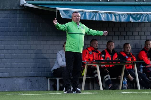 230810 Vladimir Cheburin, head coach of Zalgiris Vilnius reacts during the UEFA Europa League qualifying match between Zalgiris Vilnius and Häcken on August 10, 2023 in Vilnius Photo Emma Wallskog BILDBYRAN COP 320 EW0236 fotboll football soccer fotball uefa europa league zalgiris vilnius häcken bbeng  Copyright: EMMAxWALLSKOG BB230810EW086