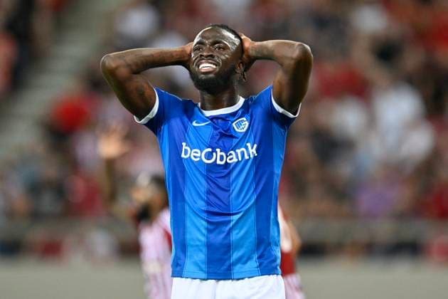 Olympiacos v KRC Genk - UEFA Europa League Qualifying ATHENS, GREECE - AUGUST 10 : Arokodare Tolu forward of KRC Genk during the 1st leg match of the UEFA Europa League season 2023 - 2024 third qualifying round between Olympiacos and KRC Genk on August 10, 2023 in Athens, Greece, 10 08 2023 Athens Greece  Copyright: xDhax