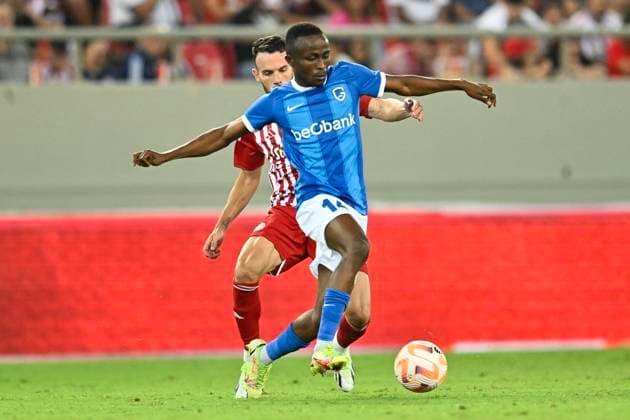 Olympiacos v KRC Genk - UEFA Europa League Qualifying ATHENS, GREECE - AUGUST 10 : Sor Yira midfielder of KRC Genk during the 1st leg match of the UEFA Europa League season 2023 - 2024 third qualifying round between Olympiacos and KRC Genk on August 10, 2023 in Athens, Greece, 10 08 2023 Athens Greece  Copyright: xDhax