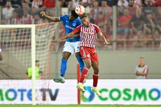 Olympiacos v KRC Genk - UEFA Europa League Qualifying ATHENS, GREECE - AUGUST 10 : McKenzie Mark defender of KRC Genk during the 1st leg match of the UEFA Europa League season 2023 - 2024 third qualifying round between Olympiacos and KRC Genk on August 10, 2023 in Athens, Greece, 10 08 2023 Athens Greece  Copyright: xDhax