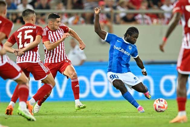 Olympiacos v KRC Genk - UEFA Europa League Qualifying ATHENS, GREECE - AUGUST 10 : Baah Bonsu Christopher forward of KRC Genk during the 1st leg match of the UEFA Europa League season 2023 - 2024 third qualifying round between Olympiacos and KRC Genk on August 10, 2023 in Athens, Greece, 10 08 2023 Athens Greece  Copyright: xDhax