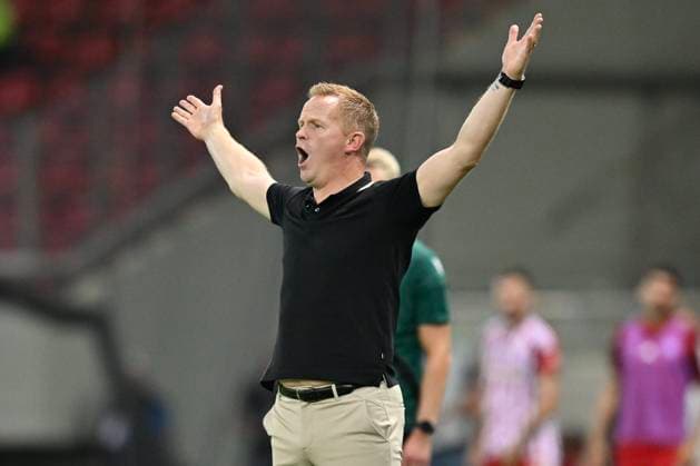Olympiacos v KRC Genk - UEFA Europa League Qualifying ATHENS, GREECE - AUGUST 10 : Vrancken Wouter head coach of KRC Genk during the 1st leg match of the UEFA Europa League season 2023 - 2024 third qualifying round between Olympiacos and KRC Genk on August 10, 2023 in Athens, Greece, 10 08 2023 Athens Greece  Copyright: xDhax