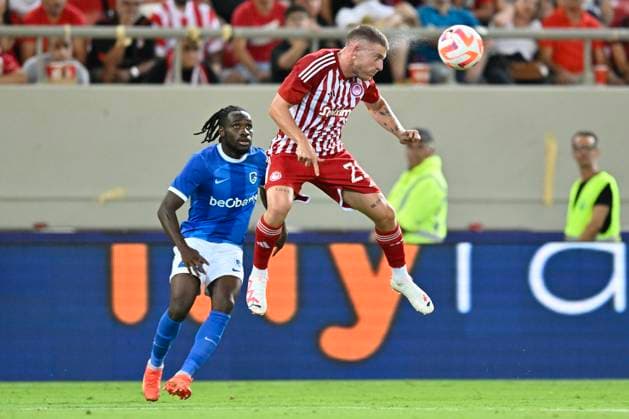 Olympiacos v KRC Genk - UEFA Europa League Qualifying ATHENS, GREECE - AUGUST 10 : Biel Pep forward of Olympiacos during the 1st leg match of the UEFA Europa League season 2023 - 2024 third qualifying round between Olympiacos and KRC Genk on August 10, 2023 in Athens, Greece, 10 08 2023 Athens Greece  Copyright: xDhax