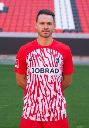 Nicolas Hoefler SC Freiburg, 27 1 Bundesliga, SC Freiburg, Portraettermin 2023 2024, 10 08 2023, DFL REGULATES PROHIBIT ANY USE OF PHOTOGRAPHS AS IMAGE SEQUENCES AND OR QUASI VIDEO GER, Football, Men, 1 Bundesliga, Spielzeit 2023 2024, SC Freiburg, Portraettermin 2023 2024, 10 08 2023, Freiburg im Breisgau Copyright: xEibner-Pressefoto SilasxSchuellex EP_EER