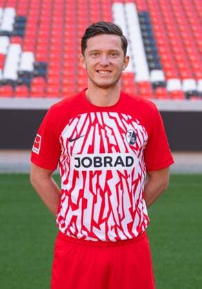 Michael Gregoritsch SC Freiburg, 38 1 Bundesliga, SC Freiburg, Portraettermin 2023 2024, 10 08 2023, DFL REGULATES PROHIBIT ANY USE OF PHOTOGRAPHS AS IMAGE SEQUENCES AND OR QUASI VIDEO GER, Football, Men, 1 Bundesliga, Spielzeit 2023 2024, SC Freiburg, Portraettermin 2023 2024, 10 08 2023, Freiburg im Breisgau Copyright: xEibner-Pressefoto SilasxSchuellex EP_EER