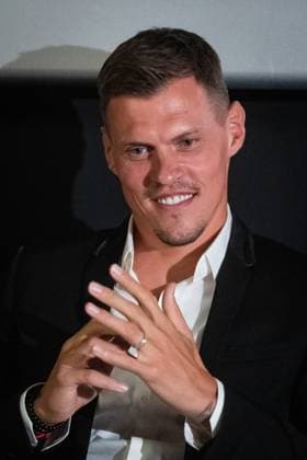 Martin Skrtel Film Bud Alebo Ex footballer (Liverpool FC, Zenit Saint Petersburg, Fenerbahce, Basaksehir) Martin Skrtel speaks during the press conference, PK, Pressekonferenz prevent the Bud, alebo film premiere about his football career. Film contains Steven Gerrard, Luis Suarez, Jamie Carragher and more football legends. Bratislava, Bory Mall cinema, August 08, 2023. Photo by Branislav Racko Copyright: xBranislavxRackox _BRR3710