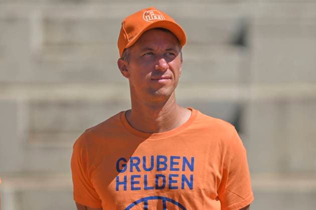 Philipp Kohlschreiber GER Portrait, half portrait, picture, single, solo, alone, 11 08 2023 Tennis 1 Bundesliga Herren, FTC Palmengarten vs TC Bredeney , Tennisanlage FTC Palmengarten, Frankfurt, HE Germany Copyright: xpepphotox xHorstxMauelshagenx pep00321, pep_20230811_hm