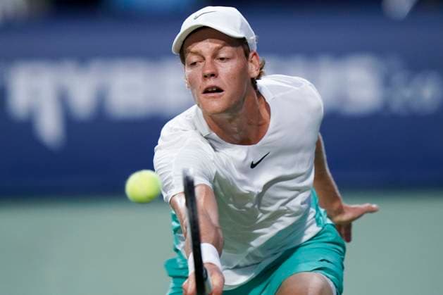 August 12, 2023, Toronto, Ontario, Canada: JANNIK SINNER returns the ball to Tommy Paul at The National Bank Open ATP, Tennis Herren tournament in Toronto Toronto Canada - ZUMAm215 20230812_zip_m215_019 Copyright: xArlynxMcAdoreyx