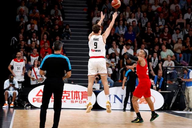 13 08 2023, German Basketball Federation, Supercup 2023, Hamburg, edel optics de Arena, final, Germany Canada, Franz Wagner GER, No9 Hamburg edel optics de Arena Hamburg Germany