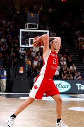 13 08 2023, German Basketball Federation, Supercup 2023, Hamburg, edel optics de Arena, final, Germany Canada, Kelly Olynyk CAN, No13 Hamburg edel optics de Arena Hamburg Germany