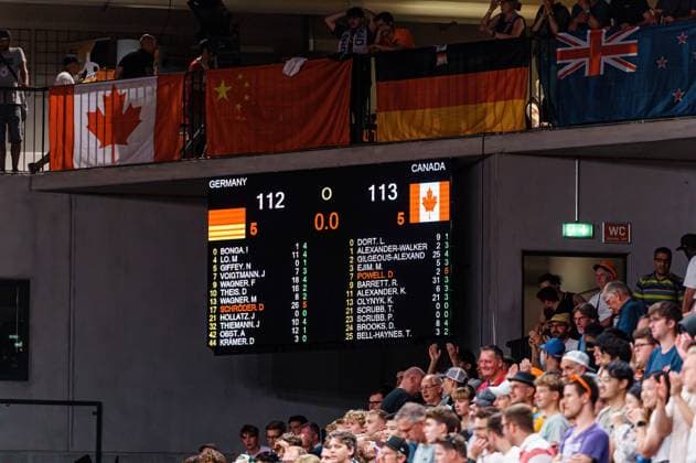 Final result Germany vs Canada, Basketball, DBB Supercup, Final, 13 08 2023 Germany vs Canada, Basketball, DBB Supercup, Final, 13 08 2023 Hamburg Copyright: xEibner-Pressefoto MarcelxvonxFehrnx EP_MFN
