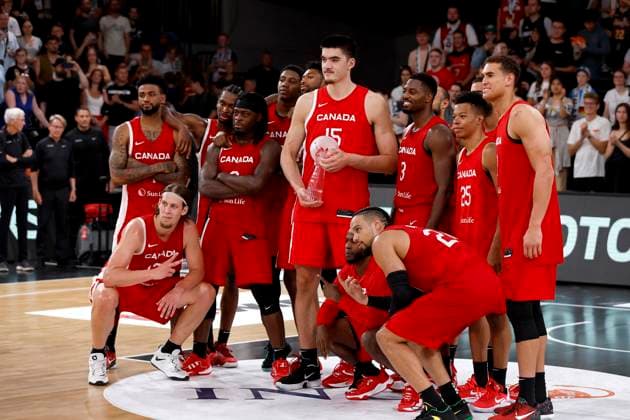 13 08 2023, German Basketball Federation, Supercup 2023, Hamburg, edel optics de Arena, final, Germany Canada, winning team Canada Hamburg edel optics de Arena Hamburg Germany