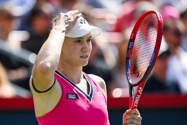 MONTREAL, QC - AUGUST 13: Look on Elena Rybakina (KAZ) during semi final at WTA, Tennis Damen National Bank Open on August 13, 2023 at IGA Stadium in Montreal, QC (Photo by Icon Sportswire) TENNIS: AUG 13 National Bank Open EDITORIAL USE ONLY Icon230813015