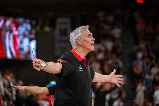 Basketball Hamburg 13 08 2023 DBB national men team international match test match Supercup Germany GER Canada CAN Gordon Herbert Germany, national coach