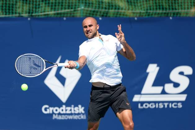 KOZERKI 14.08.2023 TURNIEJ ATP, Tennis Herren 100 LOTTO KOZERKI OPEN --- TENNIS ATP CHALLENGER TOUR 100 MARIUS COPIL FOT. PIOTR KUCZA FOTOPYK NEWSPIX.PL --- Newspix.pl  230814PYK0129